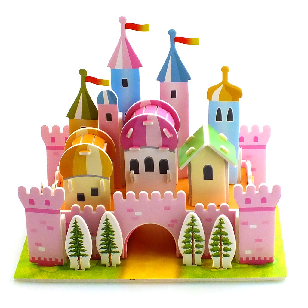 Puzzle 3D Mini | Rainbow Castle | Puzzle Istana - 1690-34