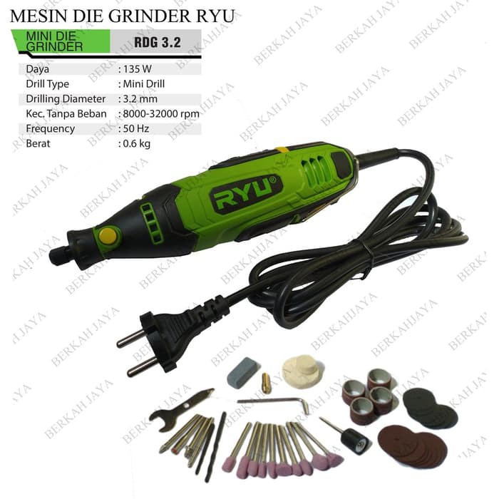 RYU Die Grinder RDG 3.2 Mini Grinder Ryu Koper Mesin Gerinda Tuner