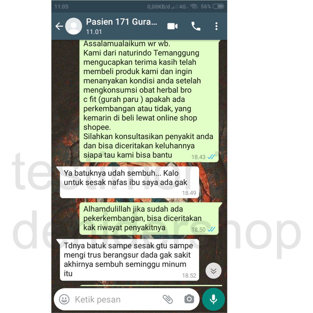 Obat gurah paru hidung tersumbat batuk berdahak hilang penciuman tbc anosmia berlendir herbal bron c fit-4