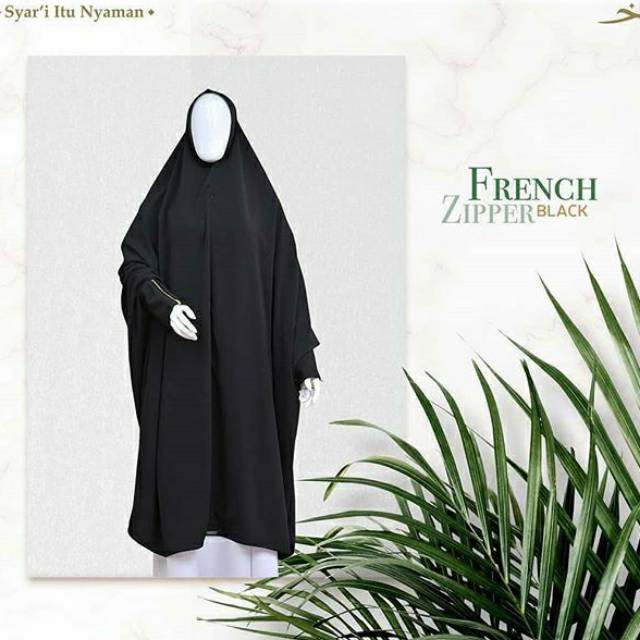 French Zipper Black