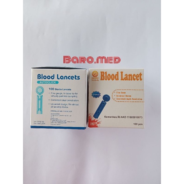 Blood Lancet 28 g isi 100