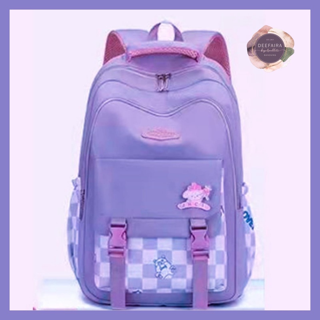 Tas Ransel Sekolah Anak Perempuan Cantik Model Kotak Cb1 Untuk Anak Sd Smp Sma