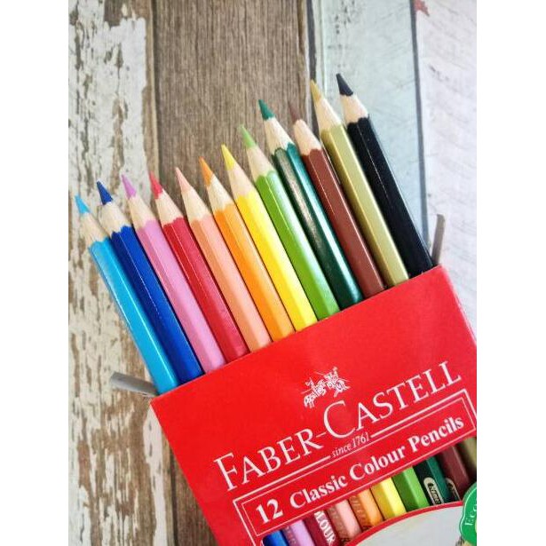

Wg5Code Pensil Warna Faber Castell 12w classic Panjang(siap Kirim)L7X5