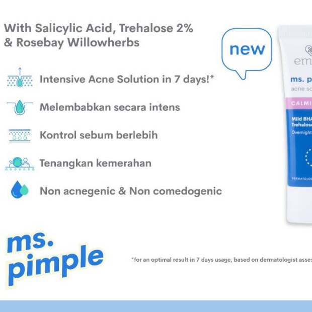 EMINA Ms Pimple Acne Solution Callming Gel