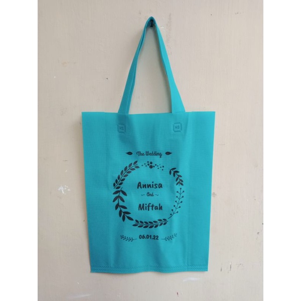 TAS SPUNBON 25X35X8 CUSTOM SABLON 1 HARI BERES