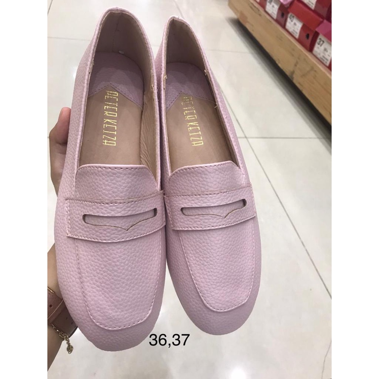 Fladeo 36 37 Original Sepatu wanita tanpa tali PINK pantofel fantofel brand matahari Moccasin