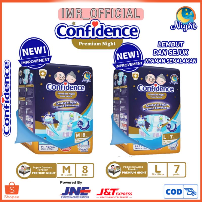 POPOK DEWASA CONFIDENCE PREMIUM NIGHT M8/L7