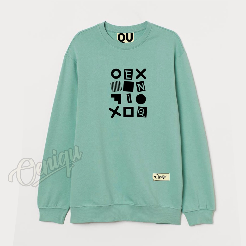 CREWNECK SWEATERSHIT OENIQU ORIGINAL SIZE L-XL-XXL-XXXL-XXXXL-XXXXXL UNISEX UNIQ MINT