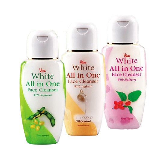 VIVA FACE CLEANSER WHITE ALL IN ONE 100ML PEMBERSIH WAJAH REMOVER