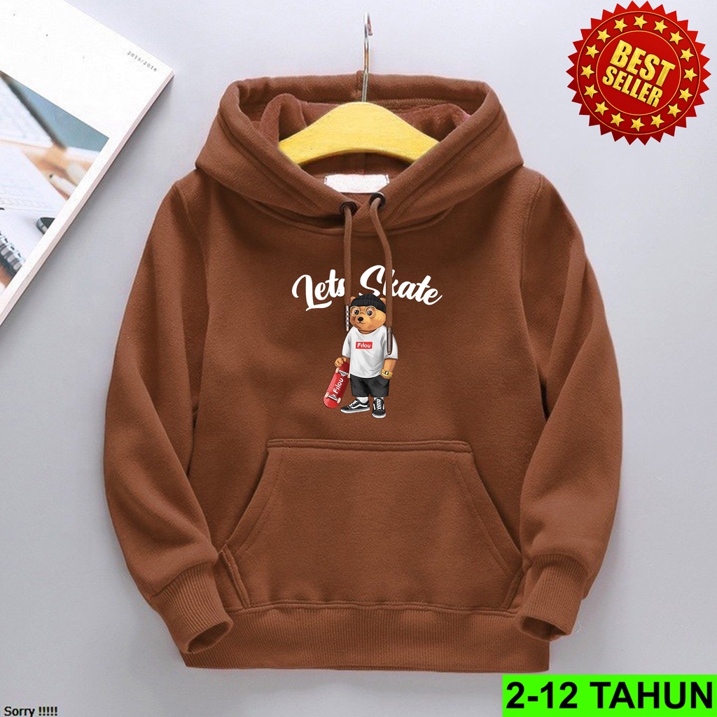 Hoodie LETS SAKTE Anak Laki Laki Perempuan / Jaket BEST SELLER  Anak Usia 2 3 4 5 6 7 8 9 10 11 12 Tahun / Sweater TERBARU Anak Cewek Cowok  Switer Distro Bisa COD