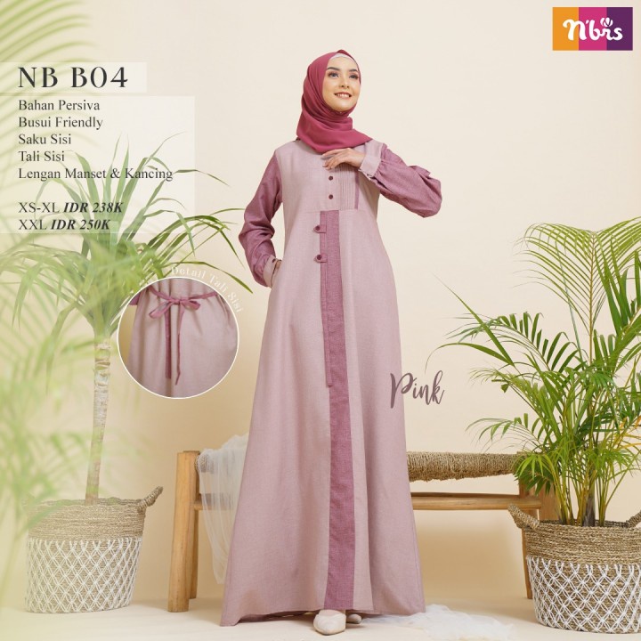 GAMIS NIBRAS NB B04 OLIVE PINK ARMY GAMIS ANAK REMAJA DEWASA GAMIS NIBRAS TERBARU GAMIS JUMBO MUSLIM