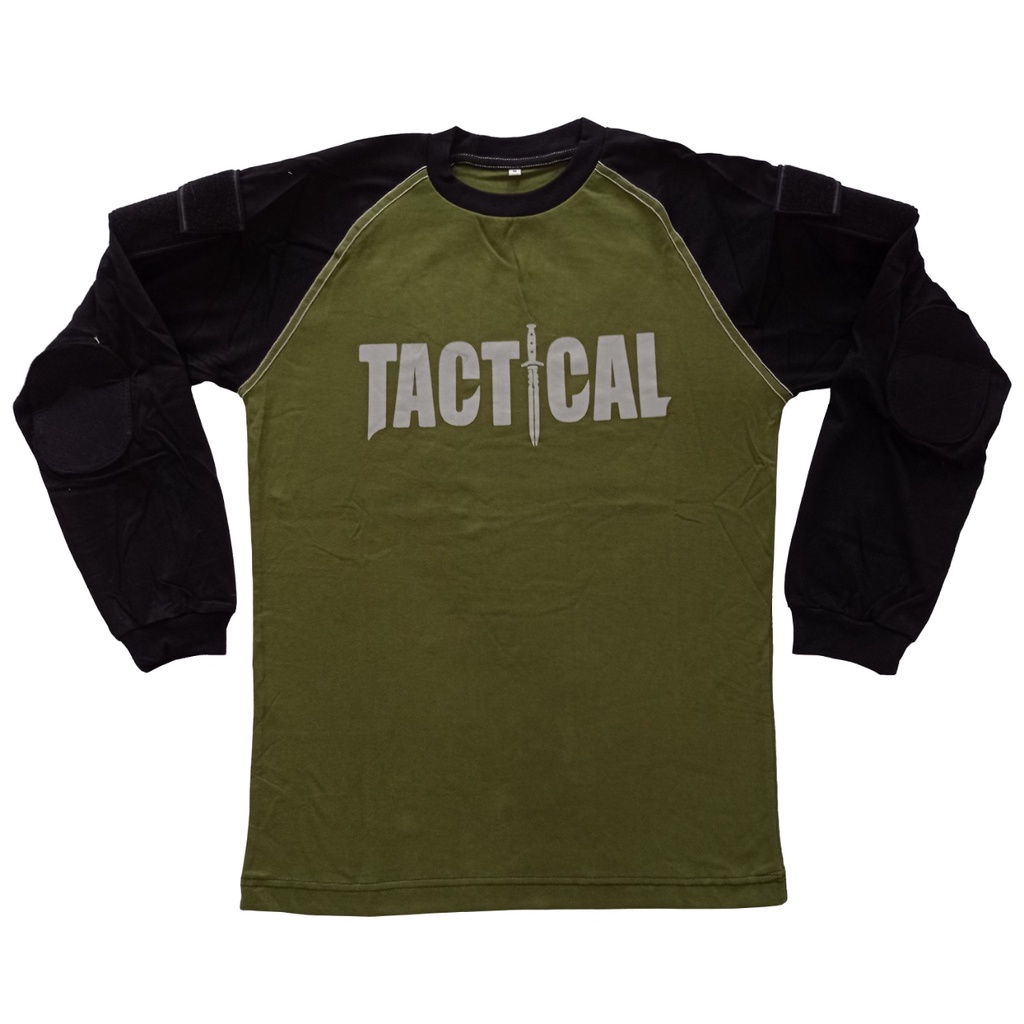 Kaos Tactical Panjang Kombinasi Katun 20 S