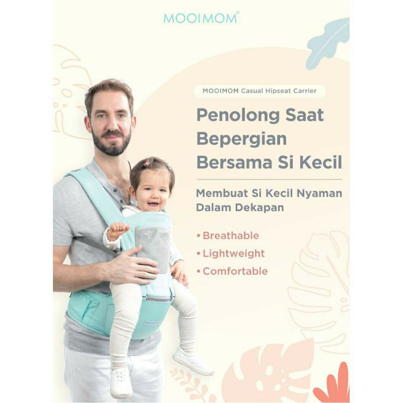 Mooimom Casual Hipseat Carrier - Gendongan Bayi Hip Seat