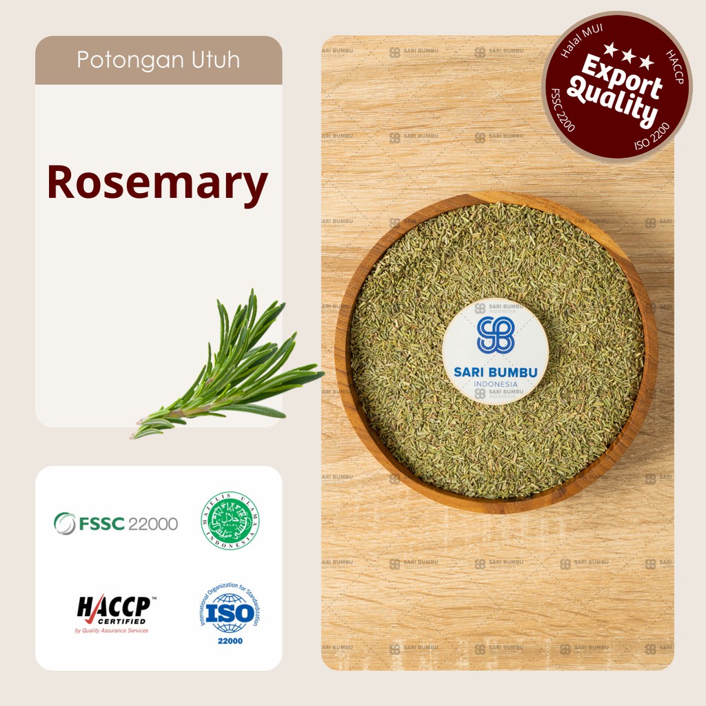 

Rosemary Premium 250 Gram Kemasan Pouch Ziplock