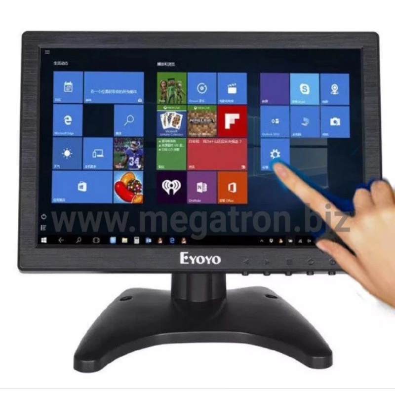 Mini LED Touchscreen Monitor 10 inch (input: HDMI VGA RCA BNC)