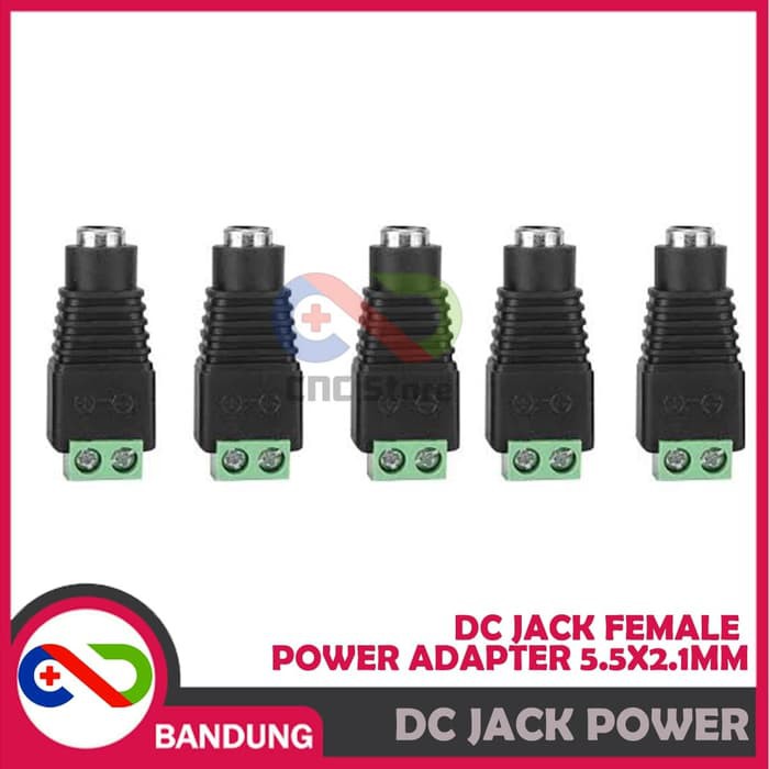 DC JACK FEMALE POWER ADAPTER 5.5X2.1MM BAUT SOCKET SOKET BETINA 2.1X5.