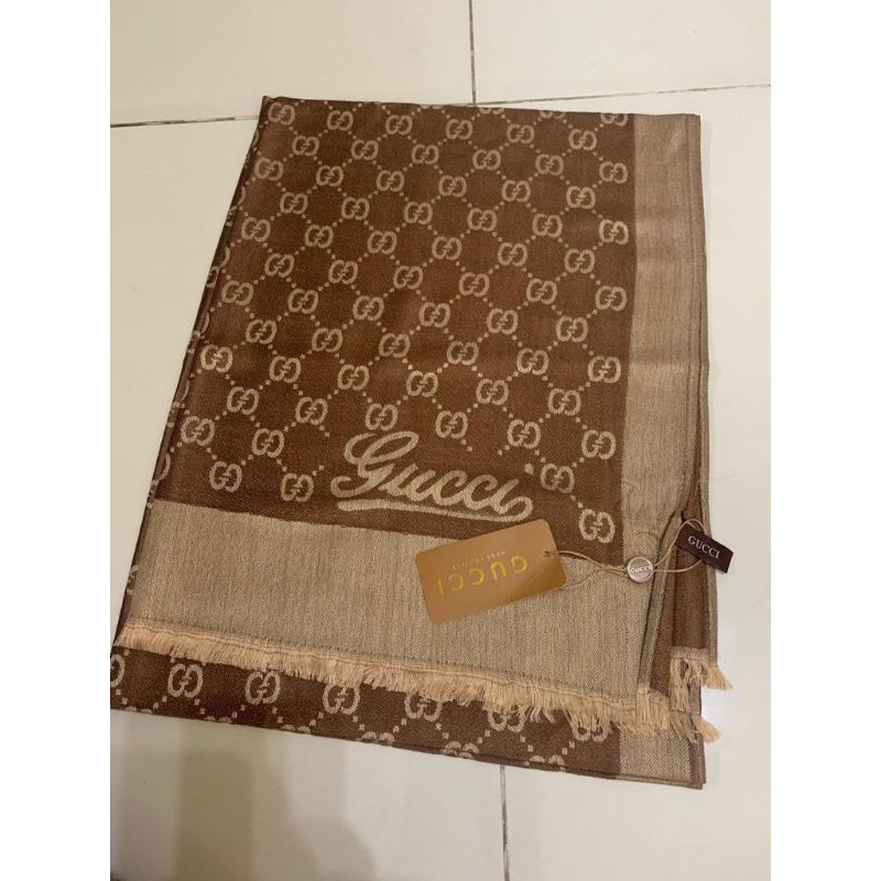 PASHMINA / SYAL branded motif gu*ci premium