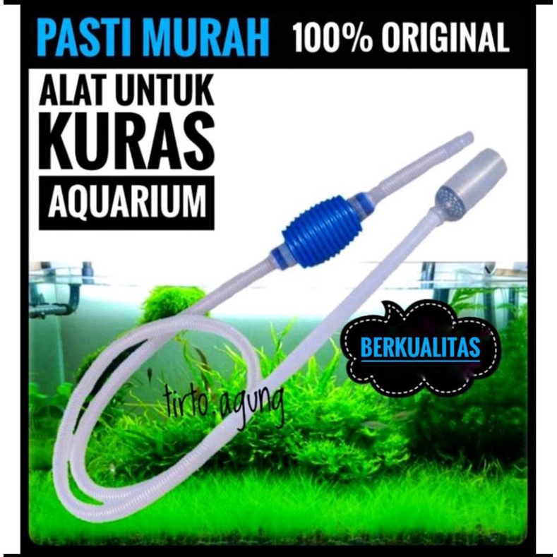 Cleaner pump pompa Penguras penyedot air aquarium aquascape sifon alat clean kuras ROSSTON