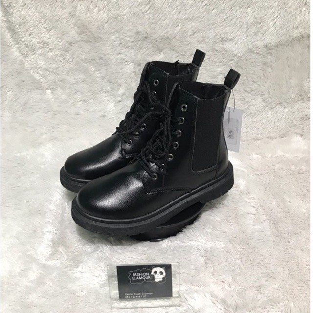 BT60 SEPATU BOOTS IMPORT PRIA WANITA KOREA BTS BRITISH MARTIN INGGRIS VELVET