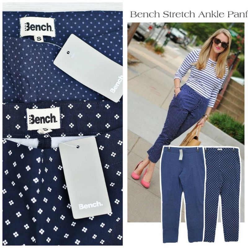 CELANA WANITA STRETCH PANJANG BENCH ANKLE PANTS