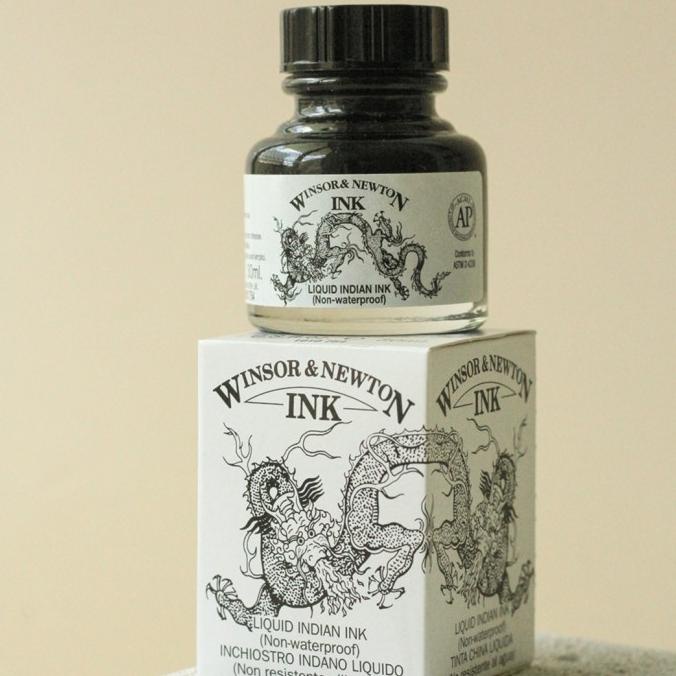 

[[COD]] Winsor & Newton Liquid Indian Ink Calligraphy Ink 30 ml TERUJI Kode 418