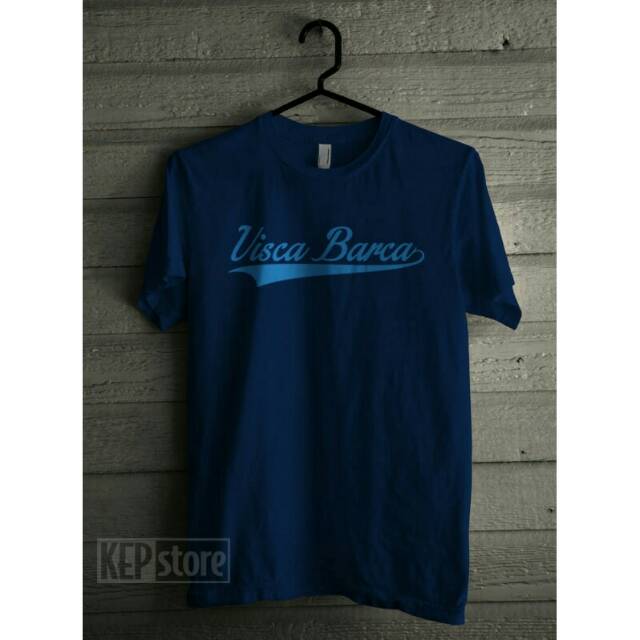 T-SHIRT KAOS DISTRO VISCA BARCA