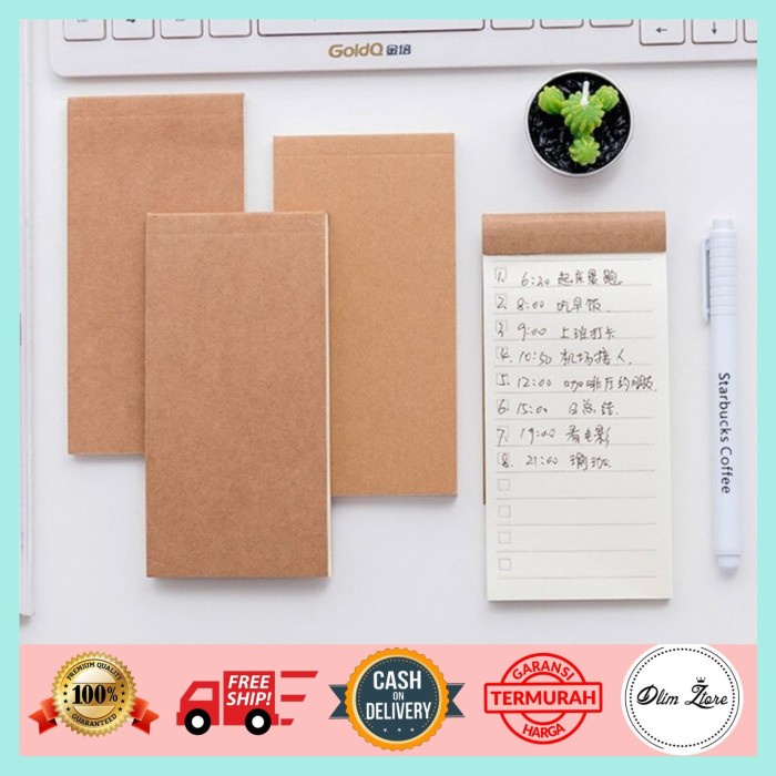 

[RESTOCK] ST262 - Memo Catatan Kecil / Note Book / To Do List - To Do
