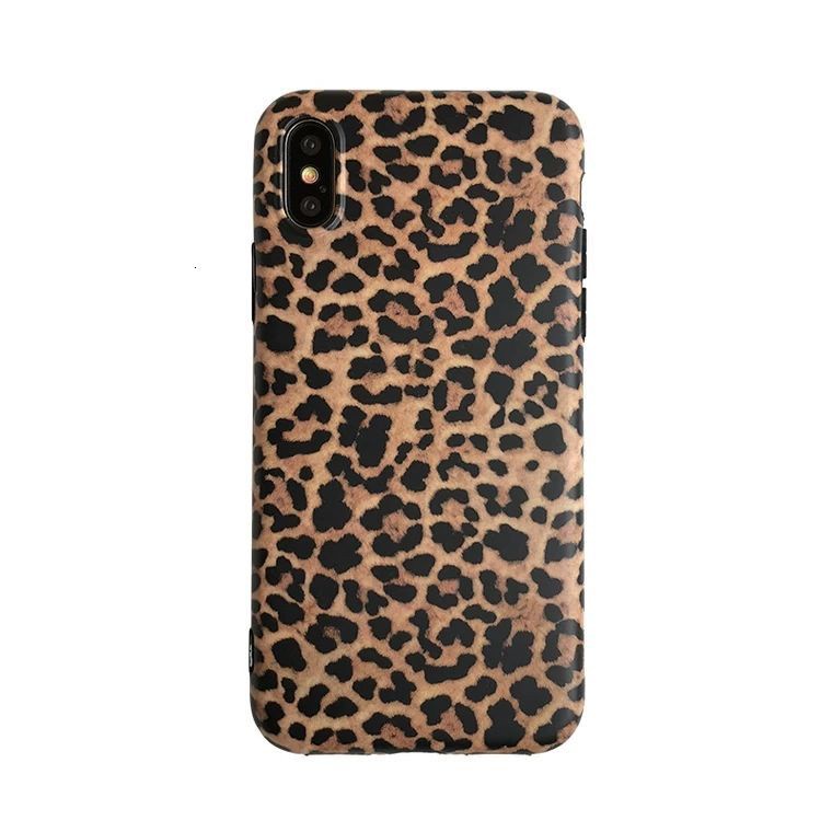 casing iPhone7plus 8plus Leopard Print iPhoneXS 11 11ProMax Silicone Phone Case