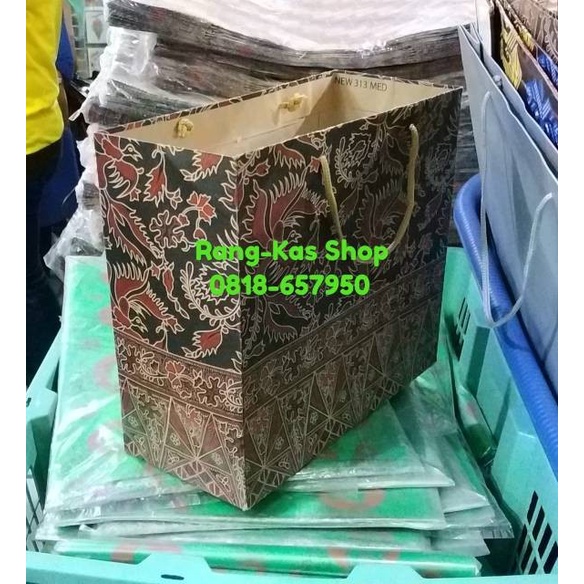 

(TERLARIS) Paperbag Batik Half Folio Landscape Kraft Doff