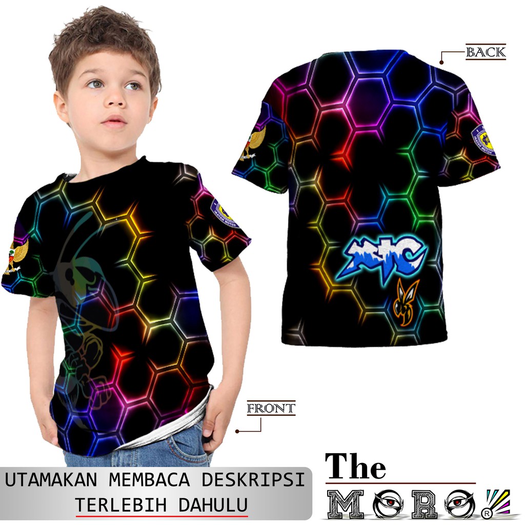 XTC 02 Kaos  Baju Tshirt Anak  Unisex Custom  Full Print 