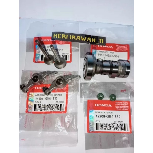 noken as GN5+platuk klep GN5+klep set GN5+sil kelep Honda Astrea grand legenda Supra fit New.ORi