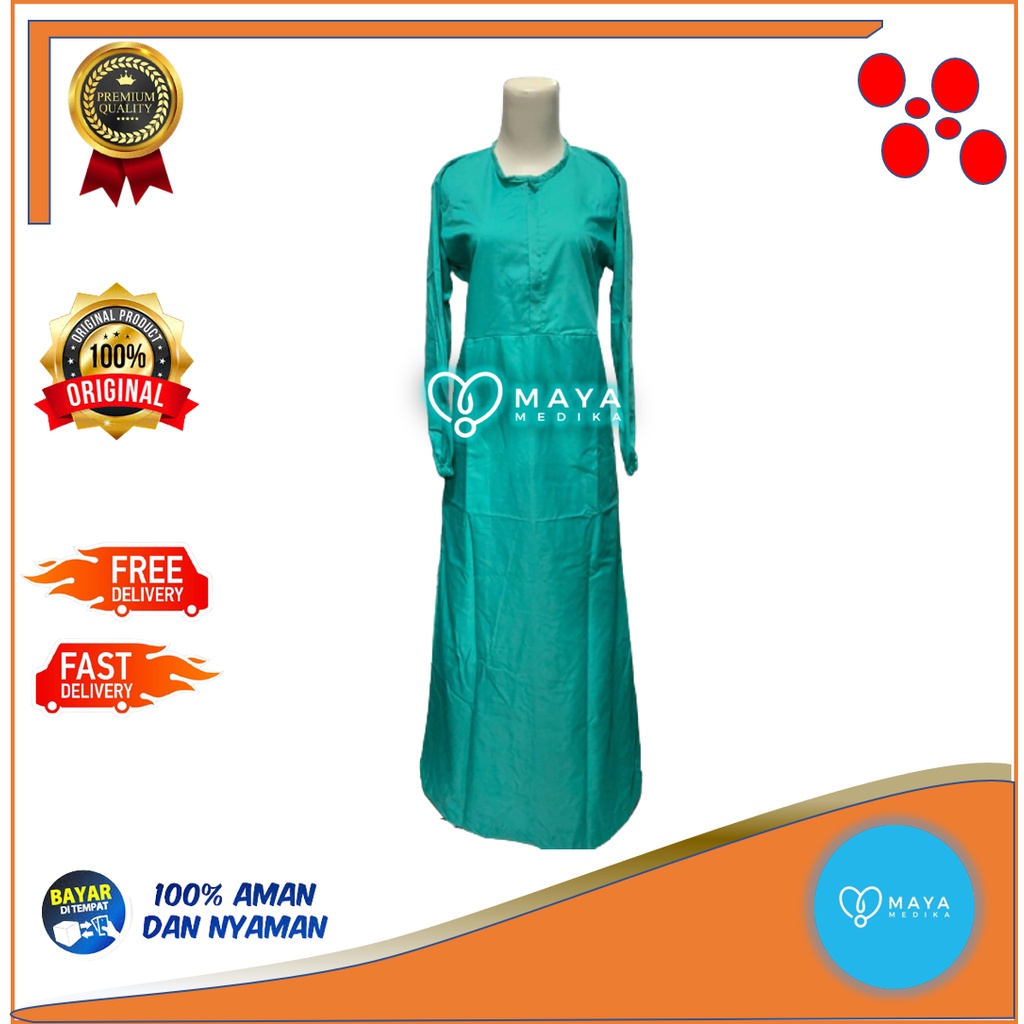 Baju Ok Gamis Hijau Tosca - Rest