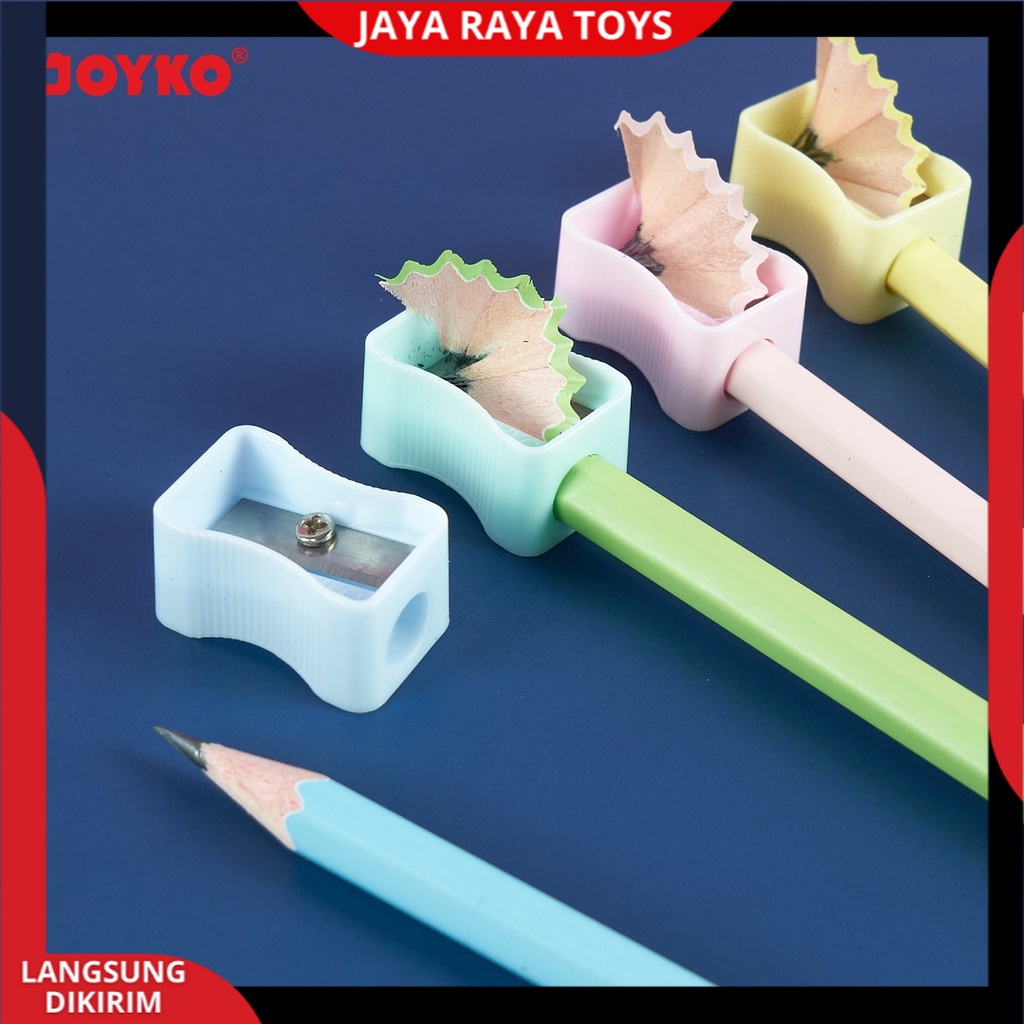 Serutan Sharpener Rautan Joyko SP-362PTL Pastel Color Bisa Cod