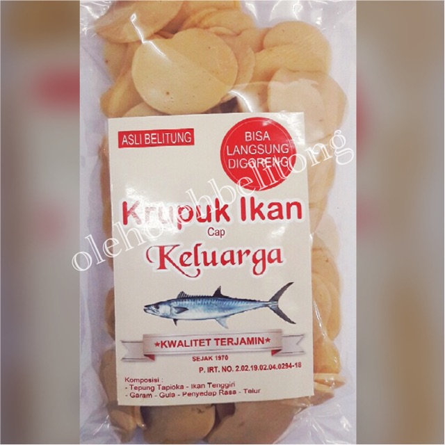 

Kerupuk ikan mentah 200gr cap keluarga bangka belitung. halal. Kerupuk ikan bangka belitung. Oleh-oleh legendaris. Kerupuk getas udang. kerupuk cumi. keripik. makanan ringan. krupuk renyah. tanpa pengawet. cemilan keluarga. cemilan anak. cemilan enak