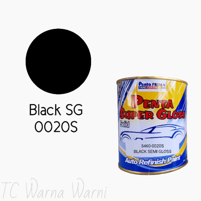 Penta Super gloss solid NC Black semi gloss (SG) 200gr