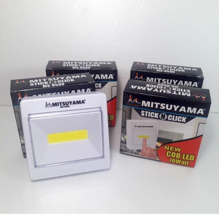 Mitsuyama MS-8508 Stick n Click Lampu Portabel Emergency COB LED 10 Watt Pencahayaan Kualitas Tinggi