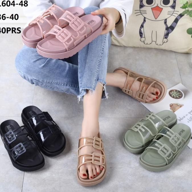 DM131 SENDAL SANDAL KOREA WANITA CEWEK LUCU LUBELY elst073 Berkualitas