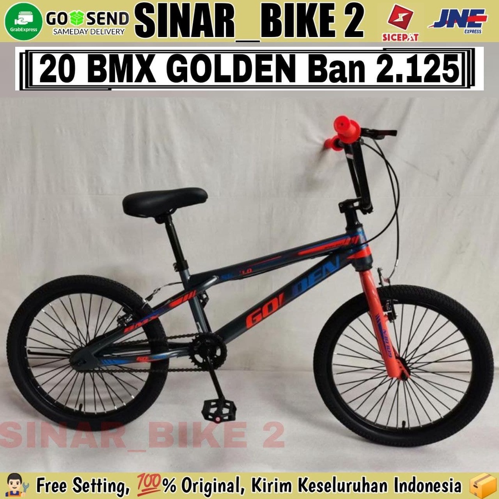 Sepeda Anak Laki BMX GOLDEN Ukuran 20 Inch Ban 2.125