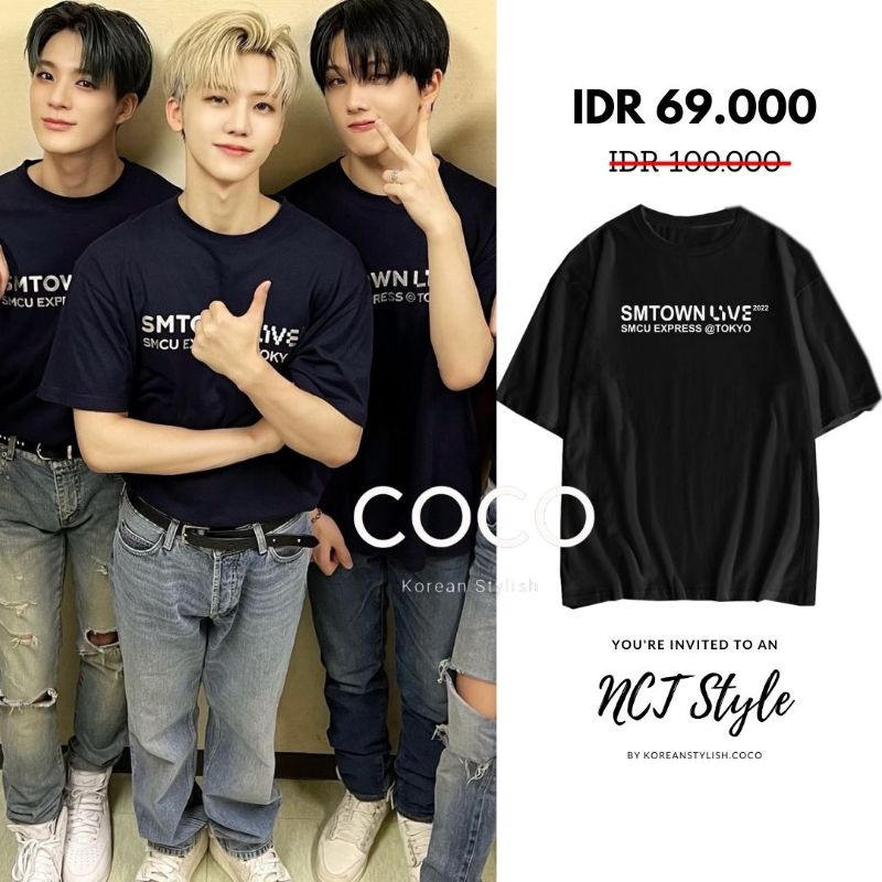 Kaos NCT atasan jaemin jeno mark heecan SMTOWN LIVE JAPAN