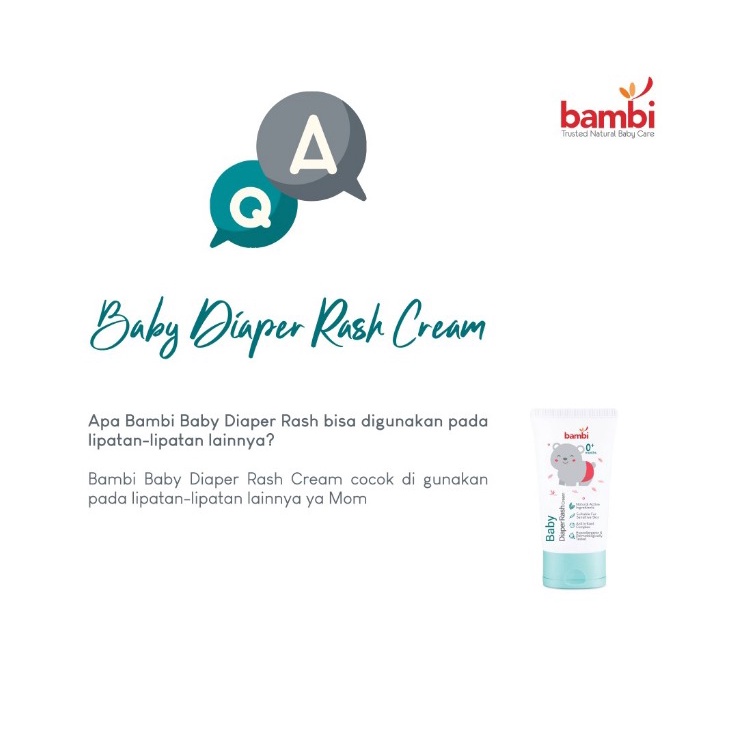 Bambi Baby Diaper Rash Cream 50ml Tube