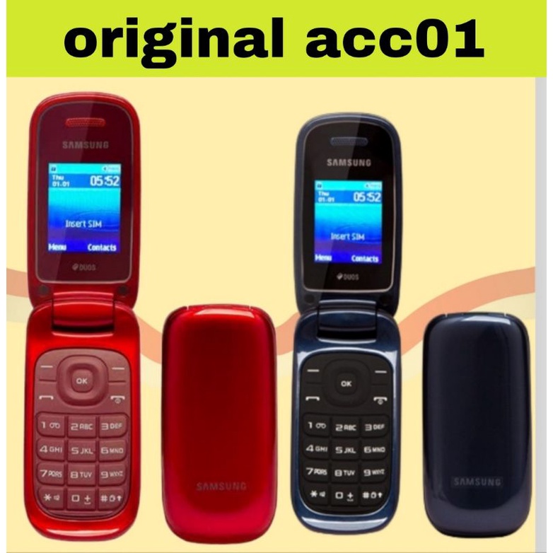 hp Samsung flip Lipat dua SIM card handphone jadul dua kartu gsm baru