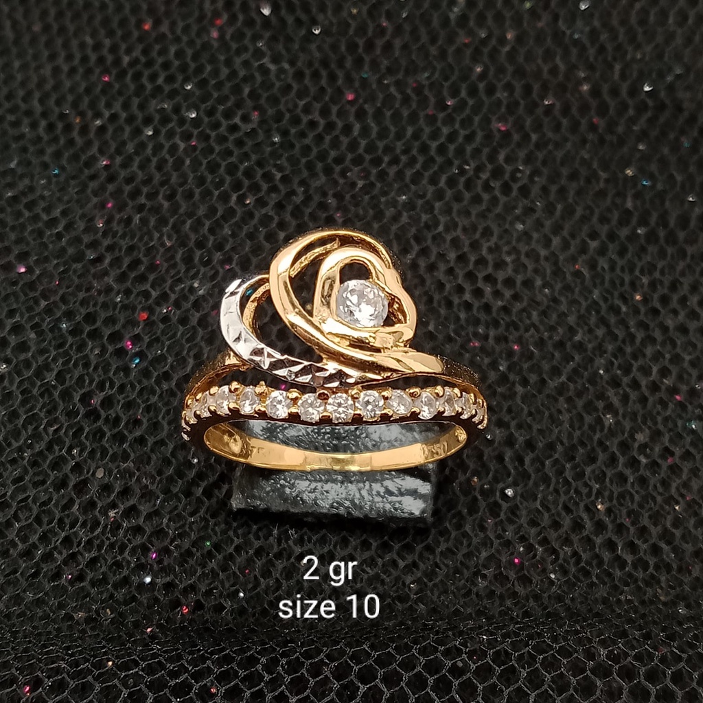 Cincin Emas 17K - 2 gr Kadar 750 - 168