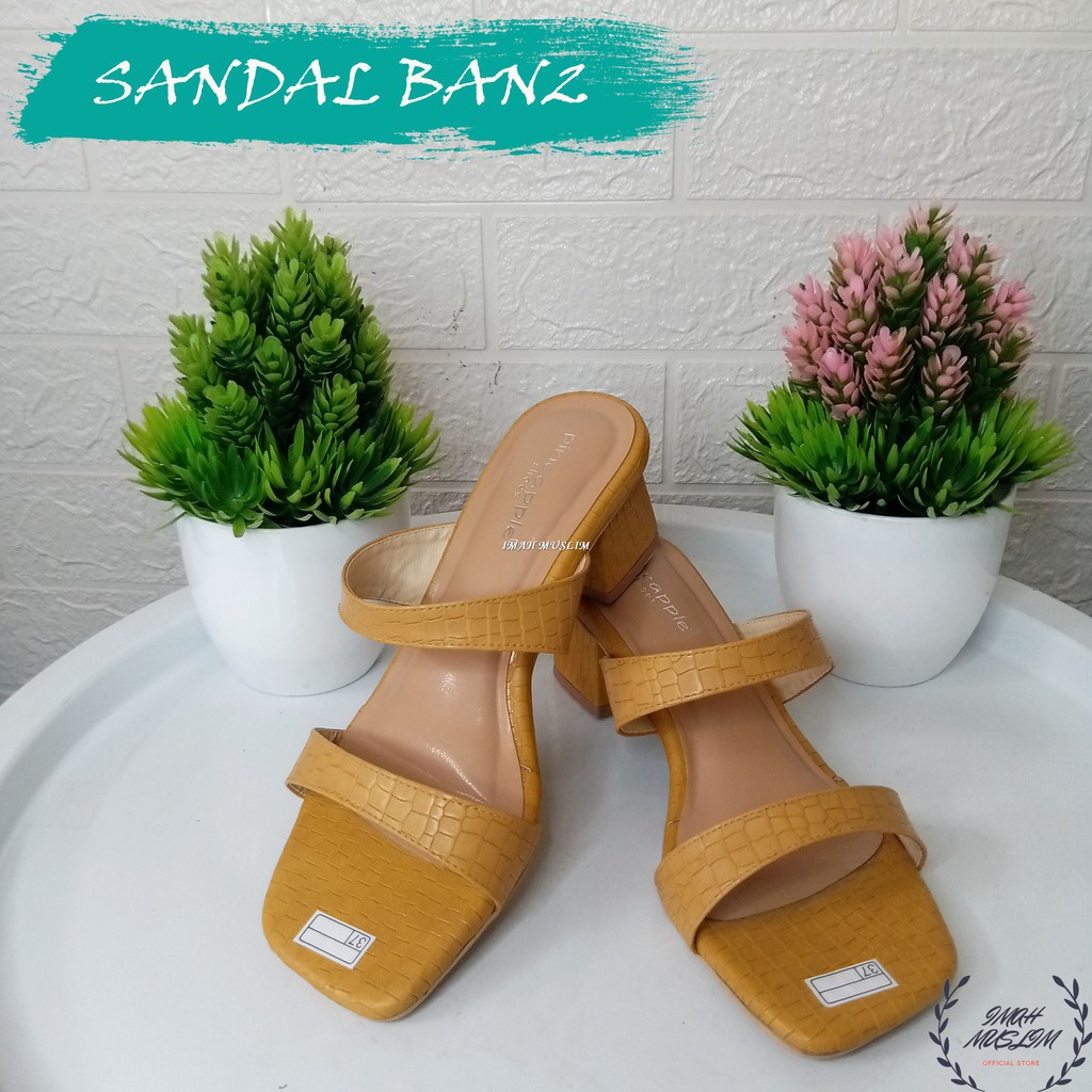 SENDAL WANITA SENDAL SELOP PINEAPLE ORI 2 TALI COCOK UNTUK OOTD BISA COD