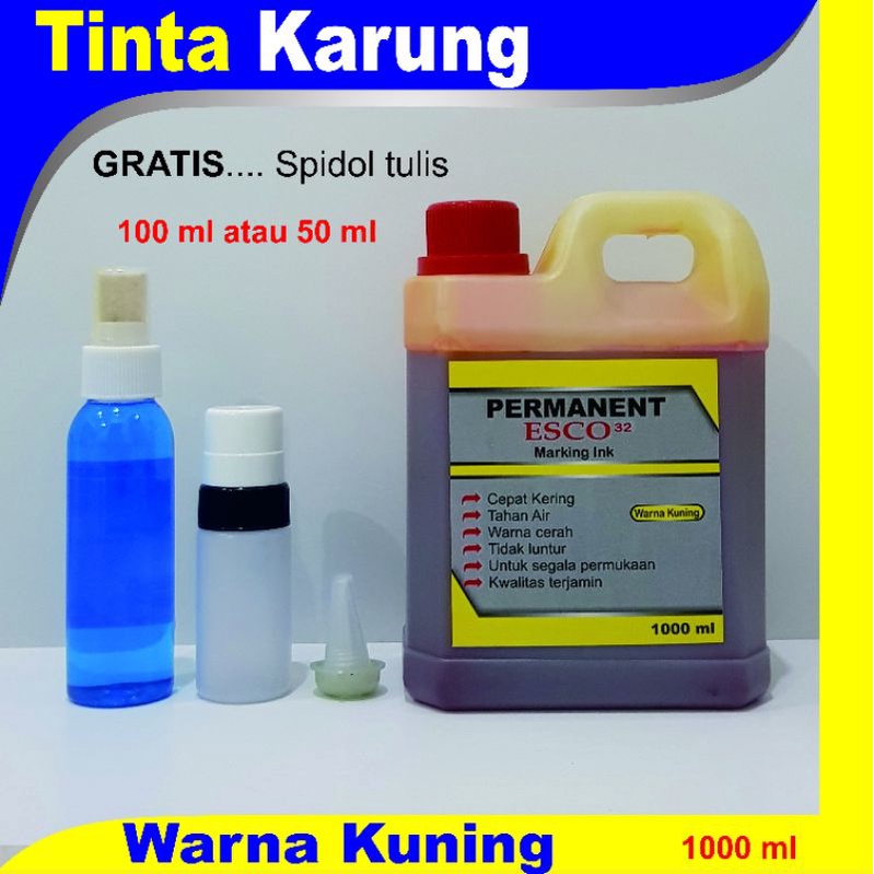 

Tinta karung esco/tinta permanen 1000ml kuning