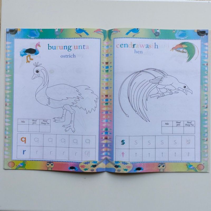 Buku Anak, Buku Mewarnai Binatang Unggas
