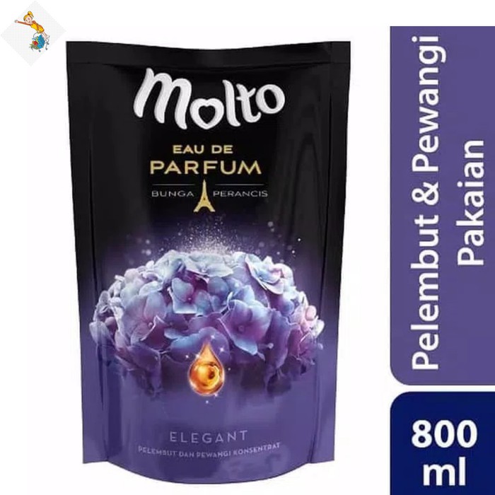 Molto Elegant 720ml EDP Black Purple Softener Eau De Parfum Ultra Care Pelembut &amp; Pewangi Baju Pakaian 720 ml 1500ml 1500 ml 1.5Liter 1.5L 1.5 L 1,5 Liter