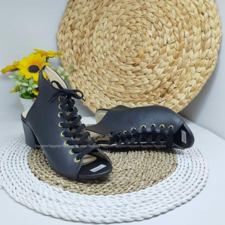 [PRODUK JJCFS] Sepatu boot fashion - Heels wanita tali - Bootd wanita korea - Boots wanita boots hak