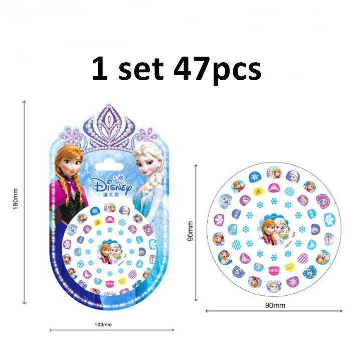 [ORGM] *DISNEY*Sticker Kuku Glitter Karakter Princess Frozen