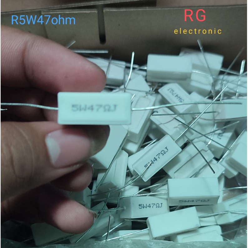 Resistor 5w 47 ohm Taiwan original