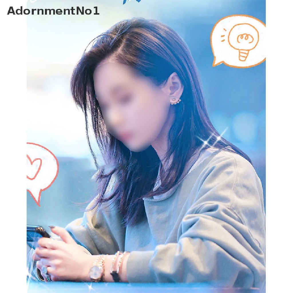 (AdornmentNo1) Anting Tusuk Gaya Korea Bentuk Kacang Emas Untuk Perhiasan Wanita / Pesta